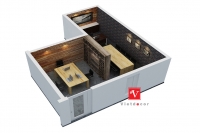 Thiết kế nội thất văn phòng bếp trưởng tòa nhà Lotte