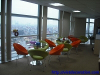 Thiết kế và thi công nội thất văn phòng  sàn giao dịch vàng thuộc Viettin Bank- Hà Nội