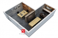 Thiết kế nội thất văn phòng bếp trưởng tòa nhà Lotte