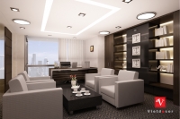 Thiết kế nội thất văn phòng chủ tịch và phó chủ tịch tòa nhà Lotte