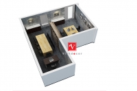 Thiết kế nội thất văn phòng bếp trưởng tòa nhà Lotte